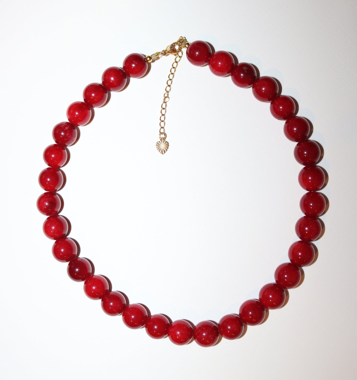 Red Natural Stone Necklace