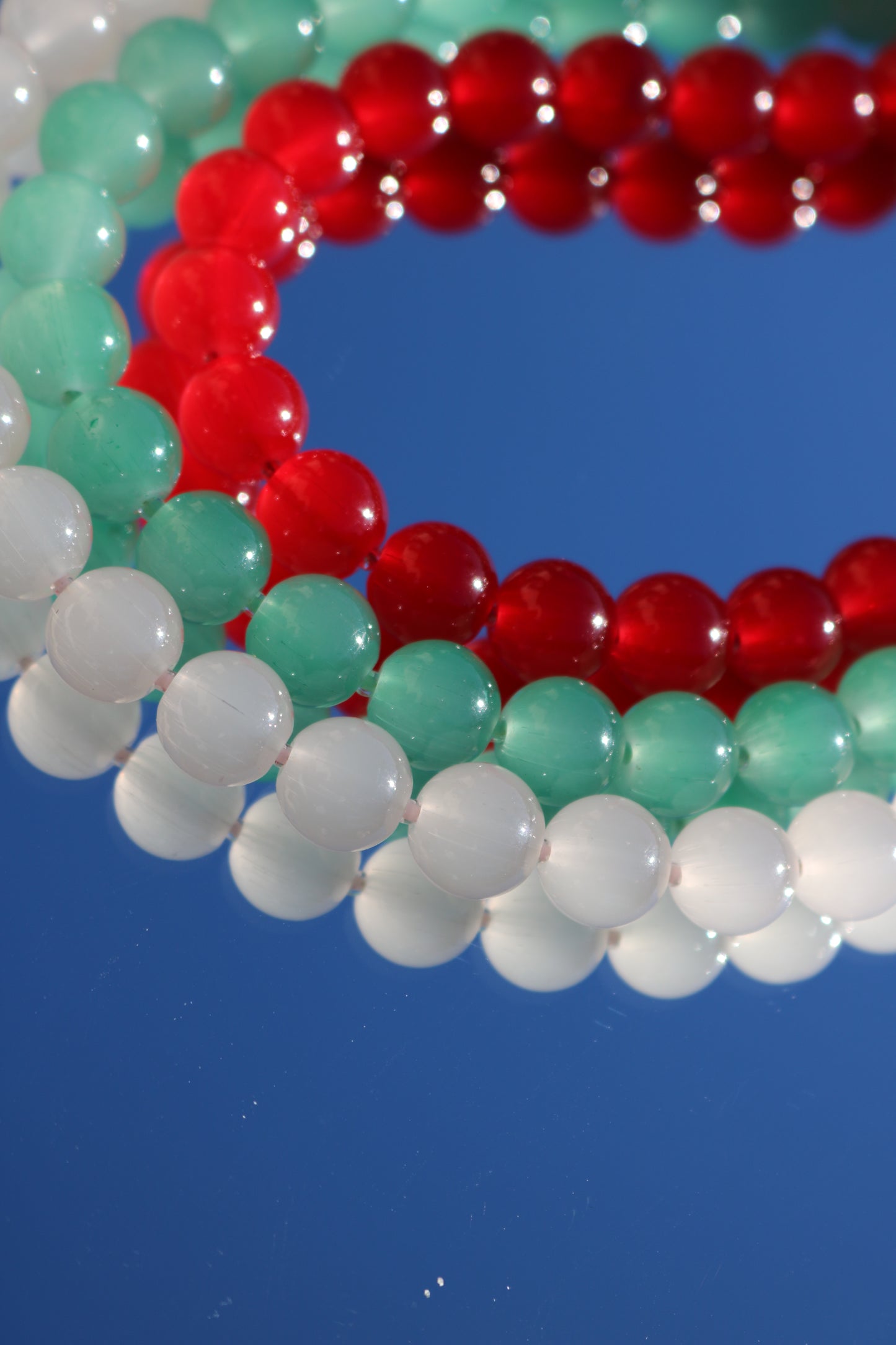 Glass bead necklace