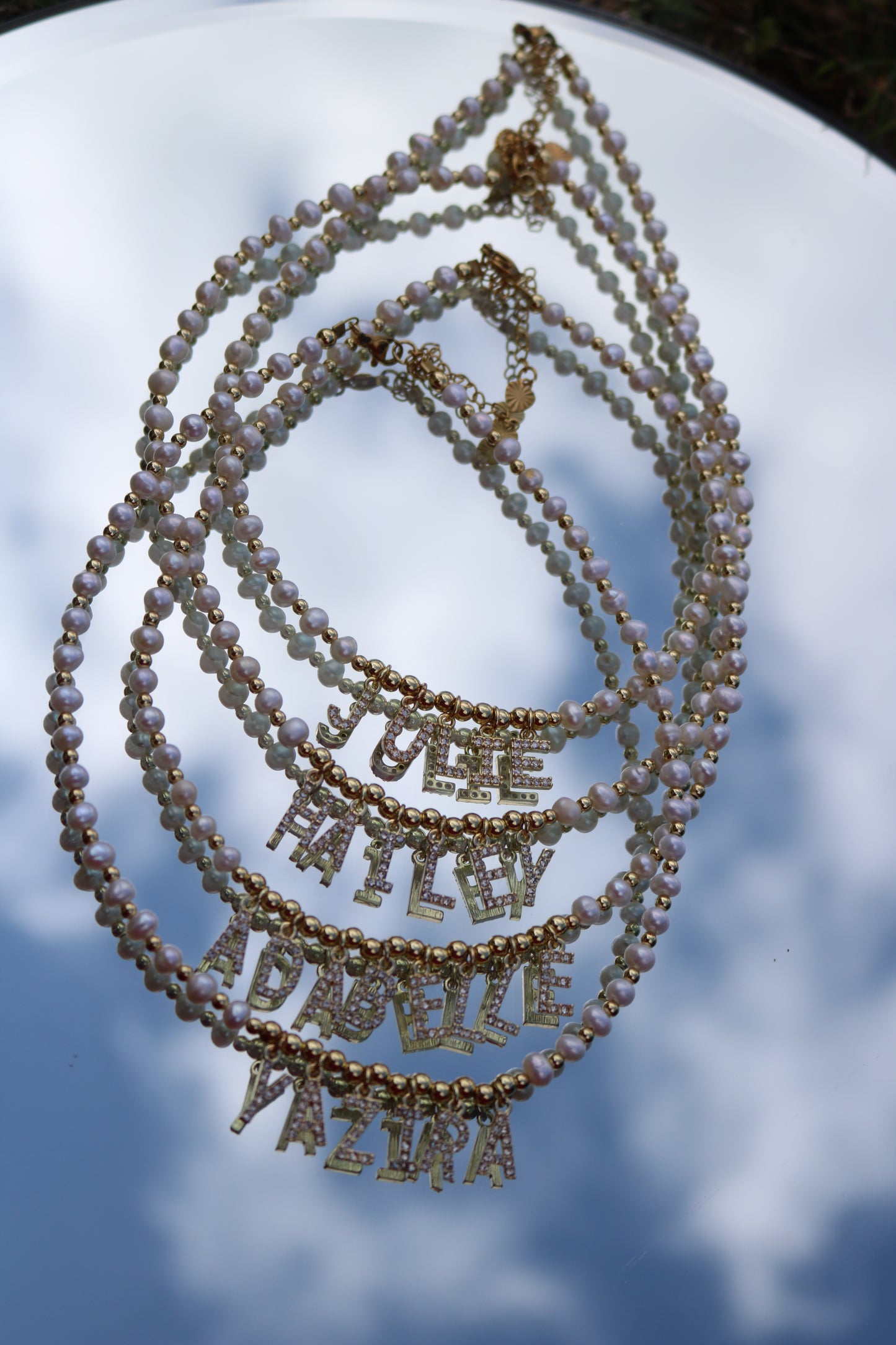 Signature Pearl Name Necklace