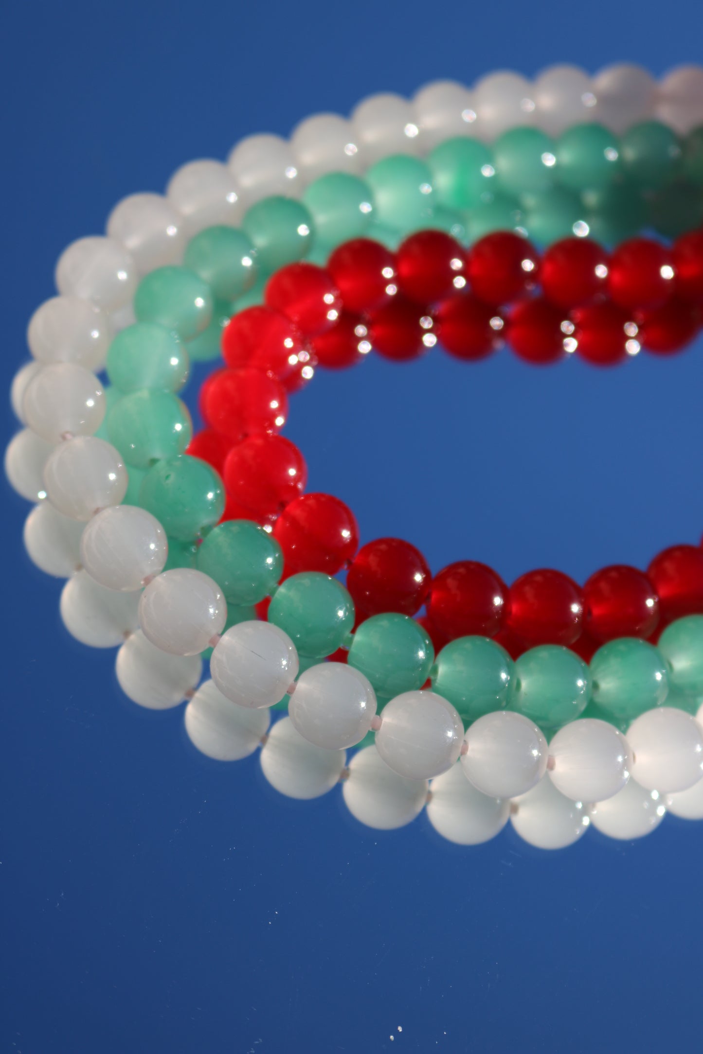 Glass bead necklace