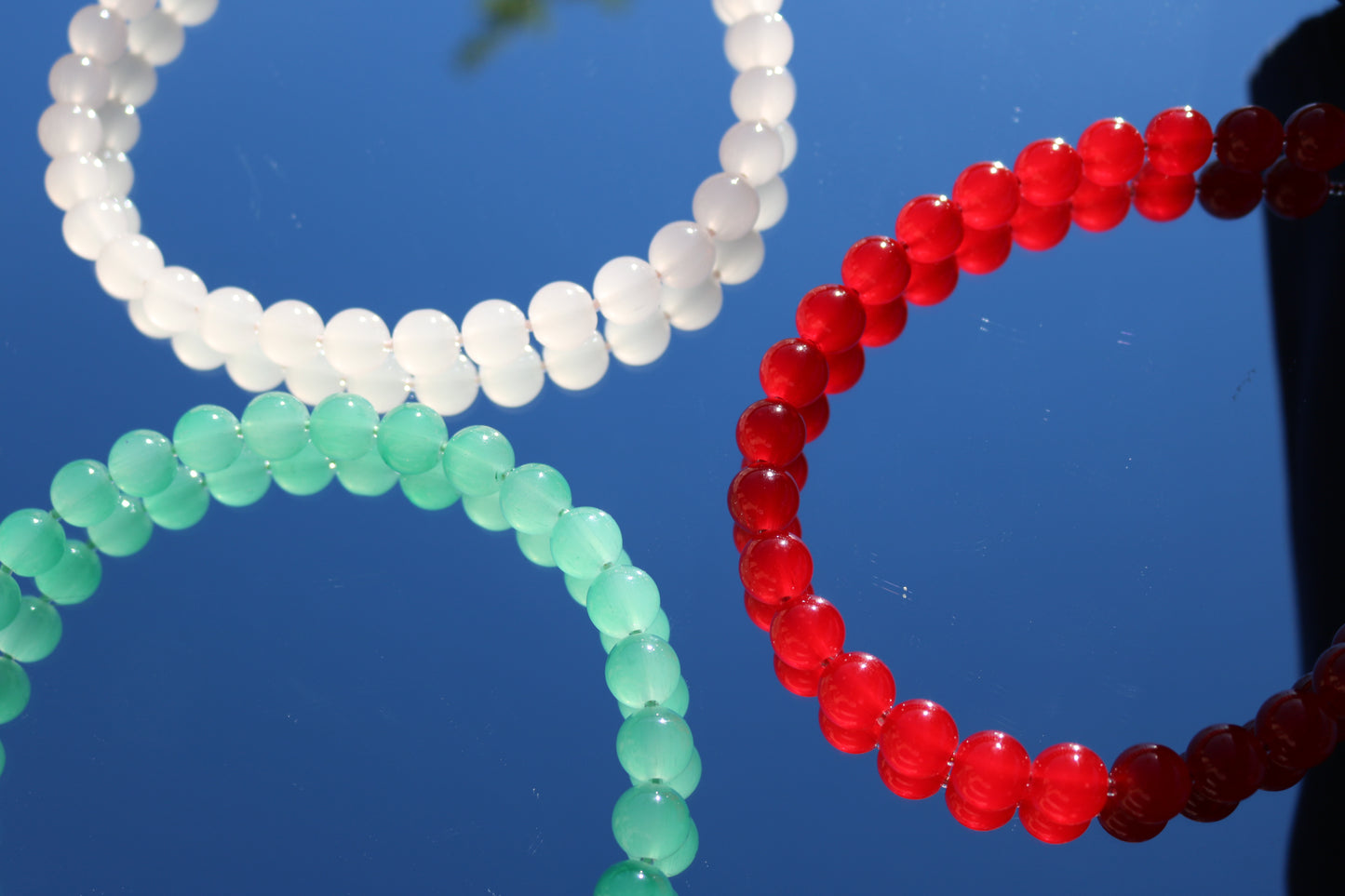 Glass bead necklace