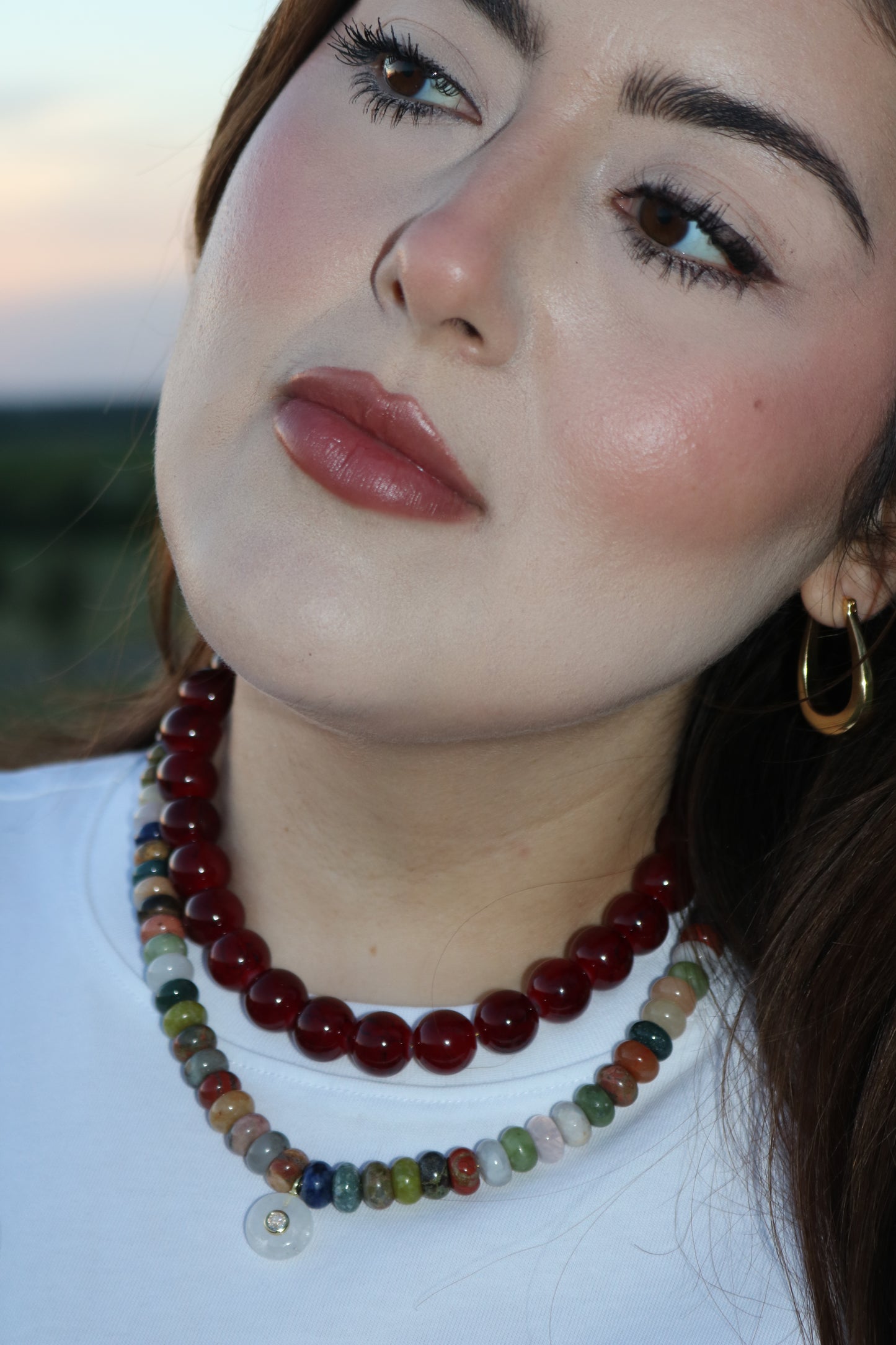 Red Glass Necklace