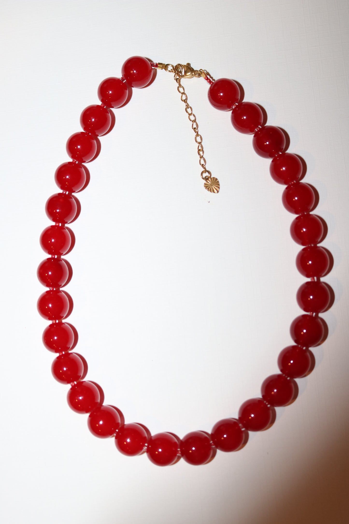 Glass bead necklace