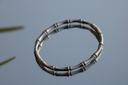 Silver Bamboo Bangle